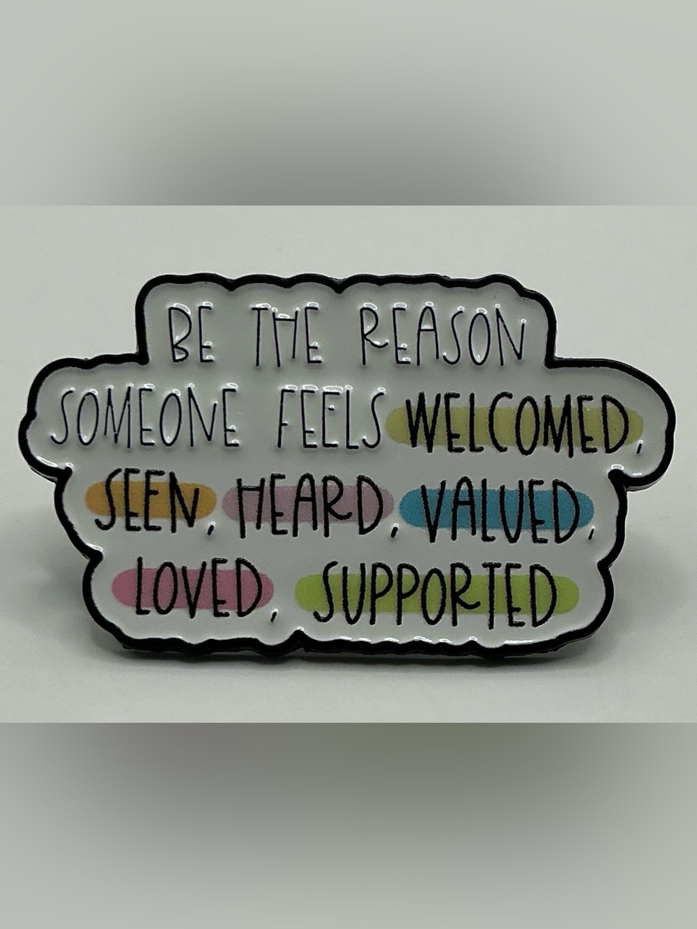 ENAMEL LAPEL PIN FOR MOTIVATION BE THE RASON…NWOT